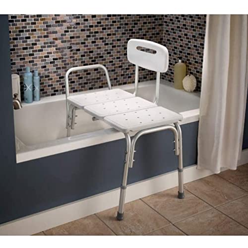 Height-Adjustable Transfer Bench for Slippery Bathtubs