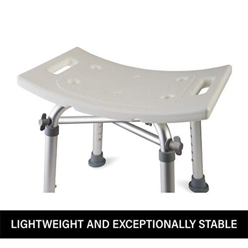 Heavy Duty Adjustable Bath Chair for Slippery Bathtubs