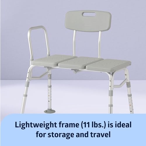 Adjustable Transfer Bench for Bathtubs and Showers