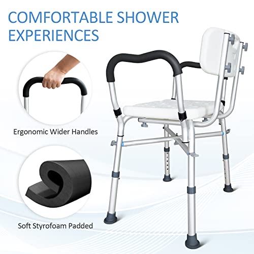 Bariatric Bath Chair with Arms for Elderly & Disabled