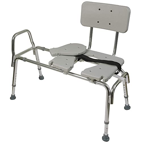 Non-Slip Tub Transfer Bench & Shower Chair, Adjustable
