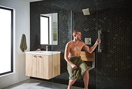 Teak Wood Folding Shower Seat - Wall Mounted