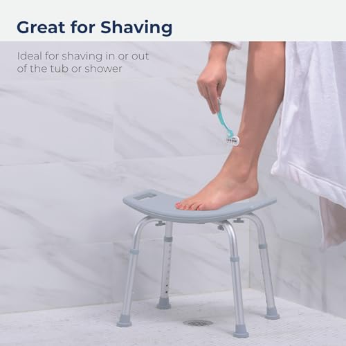 Adjustable Shower Stool with Suction Feet - Shower Chair