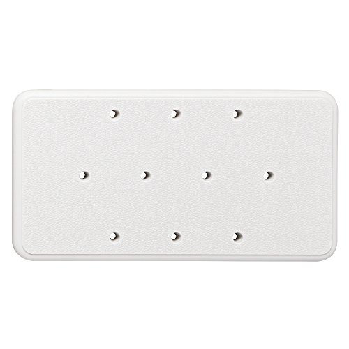 Adjustable White Transfer Bench for Bathroom Safety