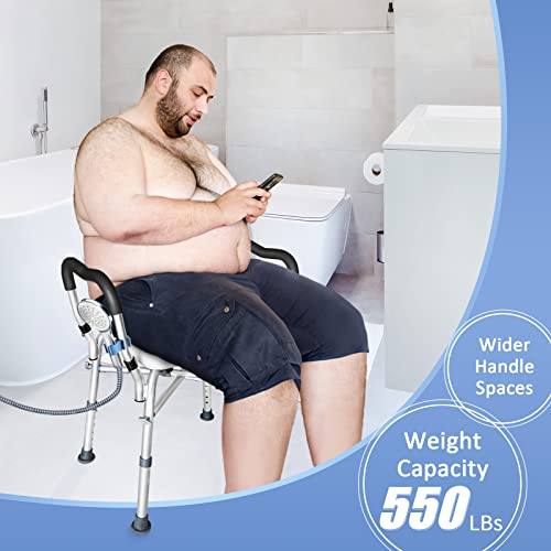 Bariatric Bath Chair with Arms for Elderly & Disabled