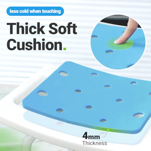 Height Adjustable Bath Bench for Seniors, Elderly, Disabled