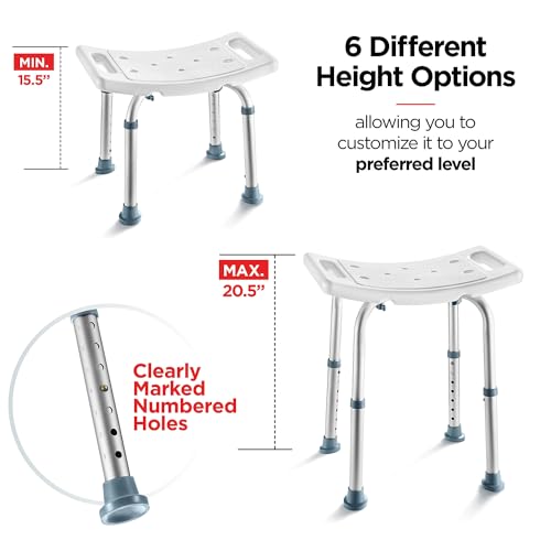 Elderly Shower Chair with Back Scrubber and Sponge