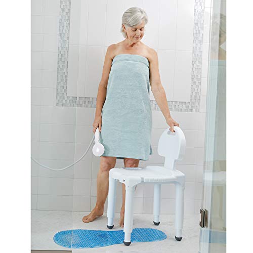 Senior Bath Chair with Back Support, 400lb Capacity