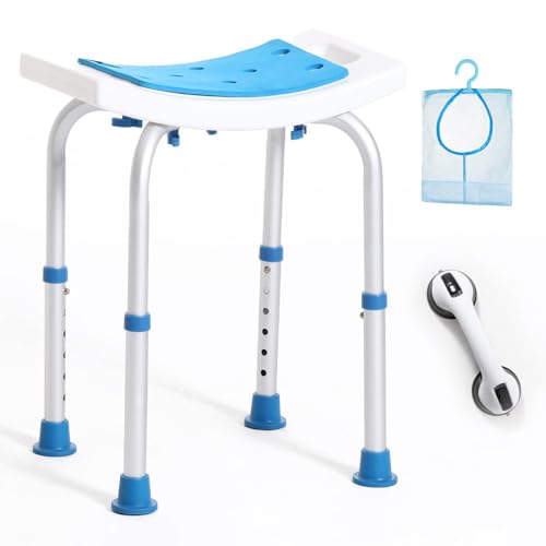 SOUHEILO Shower Chair with Grab Bar for Seniors