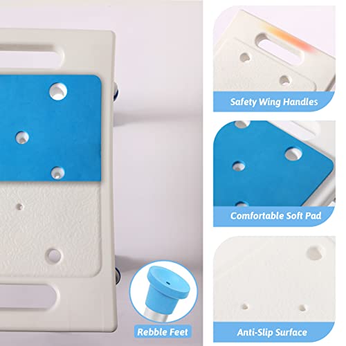 SOUHEILO Shower Chair with Grab Bar for Seniors