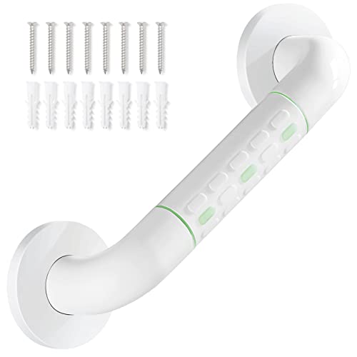 White 12 inch Bathroom Grab Bar for Seniors