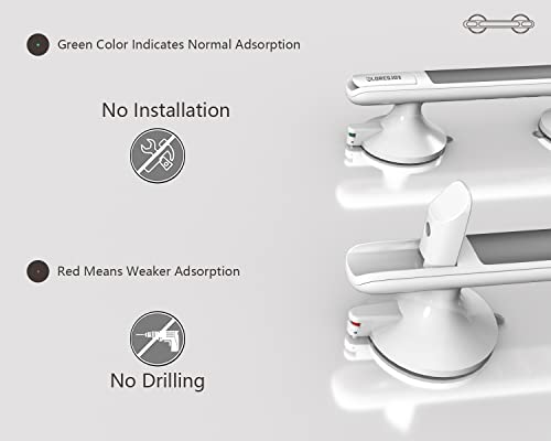 2 Pack Suction Shower Handles for Elderly