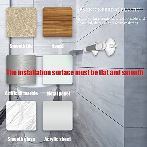 LORESJOY 12" Suction Grab Bars for Slippery Bathtubs