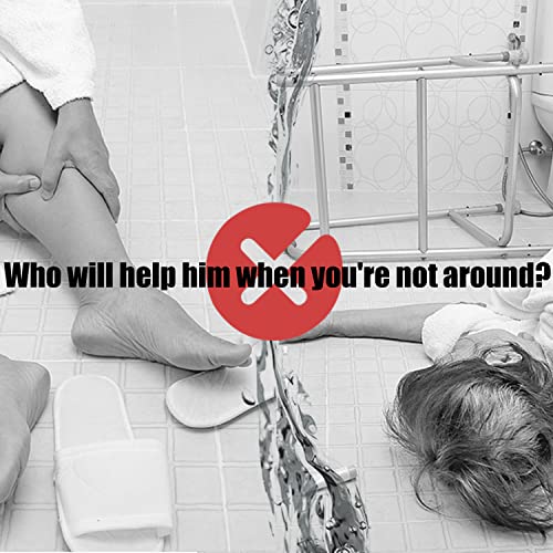 LORESJOY 12" Suction Grab Bars for Slippery Bathtubs