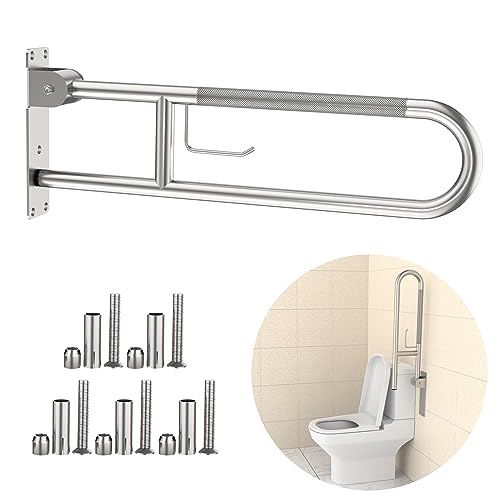 30.3 Inch Brushed Nickel Anti-Slip U-Shaped Grab Bar