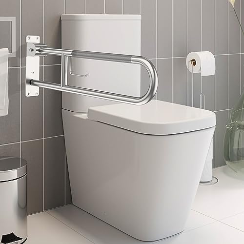 30.3 Inch Brushed Nickel Anti-Slip U-Shaped Grab Bar