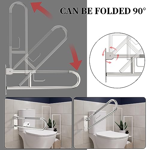 30.3 Inch Brushed Nickel Anti-Slip U-Shaped Grab Bar
