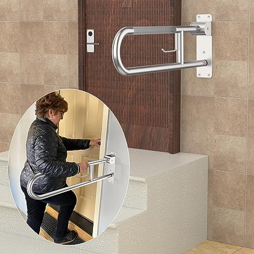 30.3 Inch Brushed Nickel Anti-Slip U-Shaped Grab Bar
