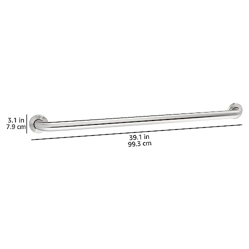36-Inch Stainless Steel Grab Bar for Slippery Bathtubs