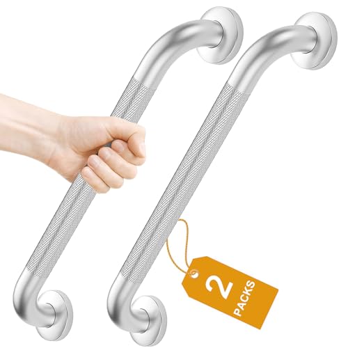 2 Pack Stainless Steel Shower Grab Bars, 16