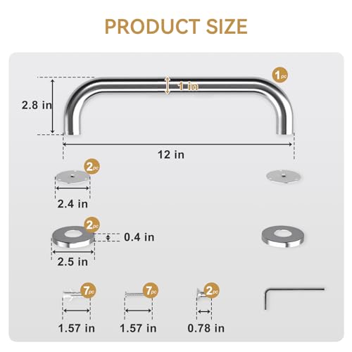 AmazerBath Anti-Slip Shower Grab Bars for Seniors