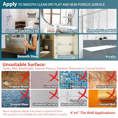 2 Pack Heavy Duty Suction Grip Bars for Bathtubs