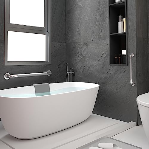 Pair of 16" Knurled Grab Bars for Seniors