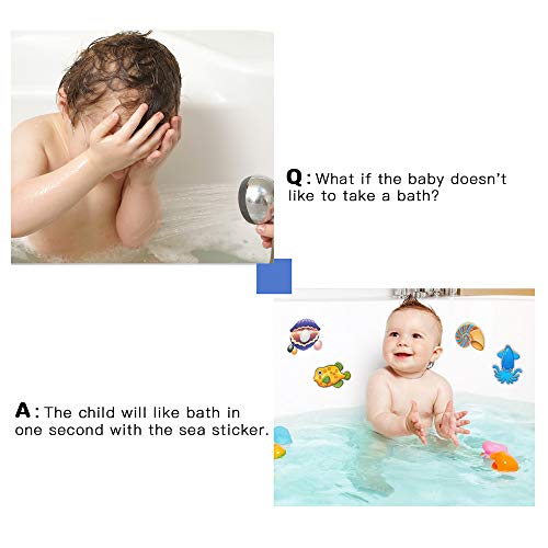 20 Sea-Themed Bathtub Stickers for Kids safety