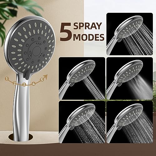 5 Function Handheld Shower Head for Improved Water Pressure