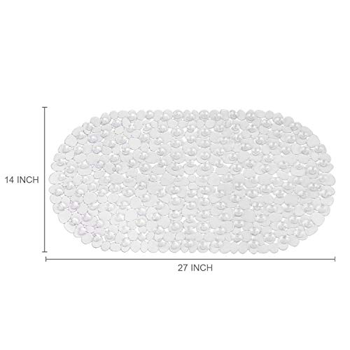 BPA-Free Oval Shower Mat with Suction Cups