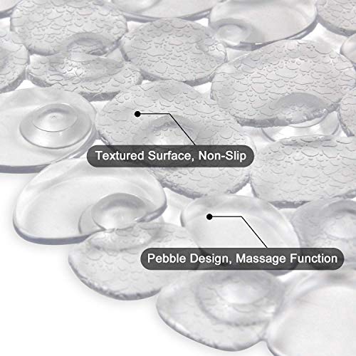 BPA-Free Oval Shower Mat with Suction Cups