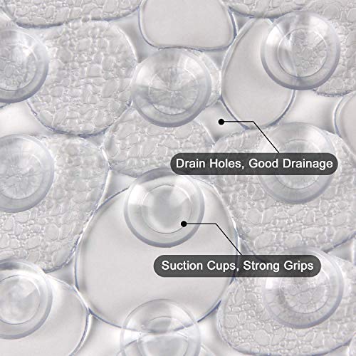 BPA-Free Oval Shower Mat with Suction Cups