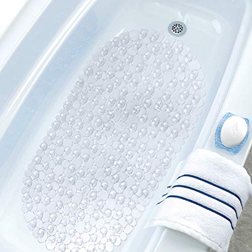 BPA-Free Oval Shower Mat with Suction Cups