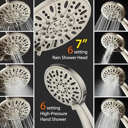 AquaDance 3-Way Rainfall Combo - Luxurious Shower Experience