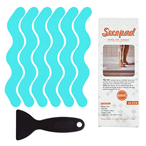 24 PCS Secopad Anti-Slip Stickers + Premium Scraper