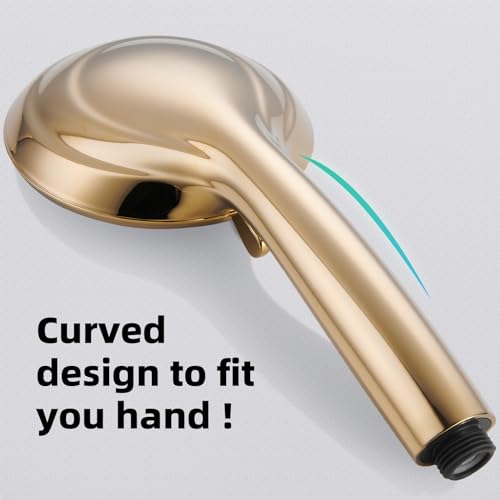 Golden Handheld Shower Set with 8 Functions