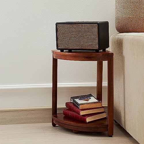 Acacia Corner Shower Bench with Storage Shelf - Waterproof