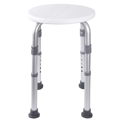 Adjustable Shower Stool with Anti-Slip Rubber Tips