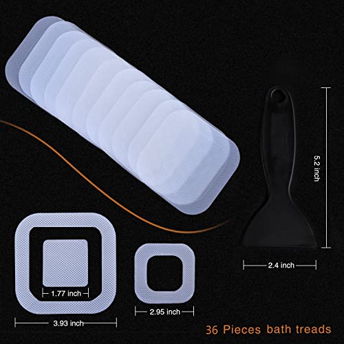 Non-Slip Bathtub Stickers, 72 PCS Adhesive Safety Decals