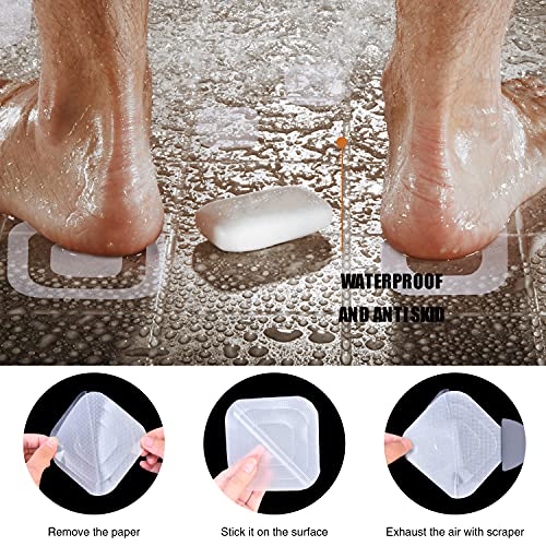 Non-Slip Bathtub Stickers, 72 PCS Adhesive Safety Decals