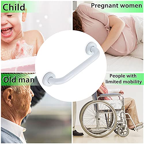 Sturdy 12" Anti-Slip Bath Grab Bar, Stainless Steel