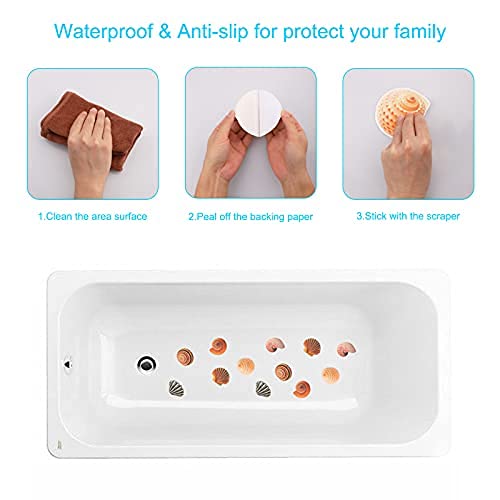 12-Pack Anti-Slip Bathtub Stickers for Kids Safety