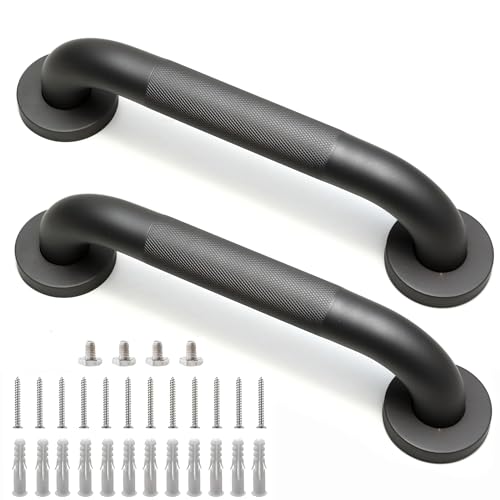2 Pack Gray Anti-Slip Bathtub Grab Bars