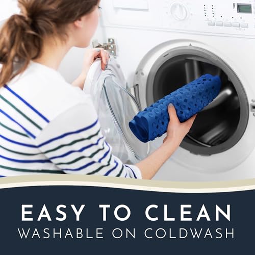 Long Non-Slip Bath Mat with Storage Hooks