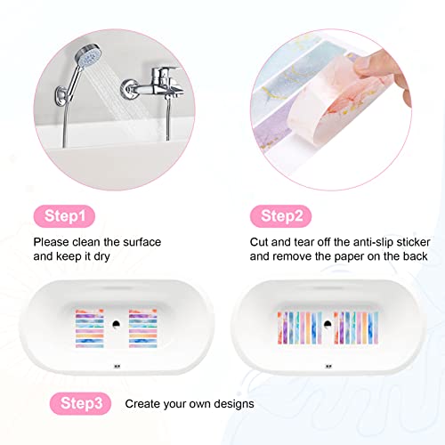 24 Chenkaiyang Non-Slip Bathtub Safety Stickers for Surfaces