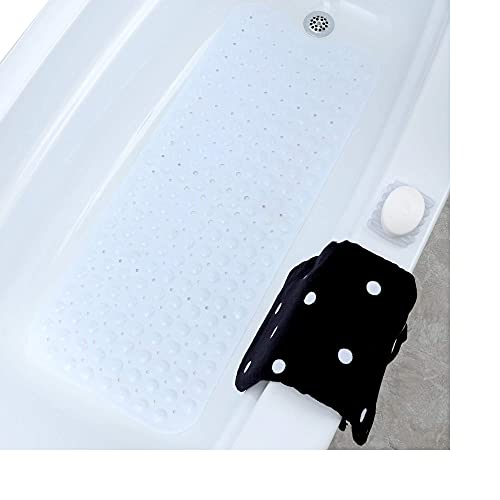 Extra Long Non-Slip Bath Mat for Slippery Tubs