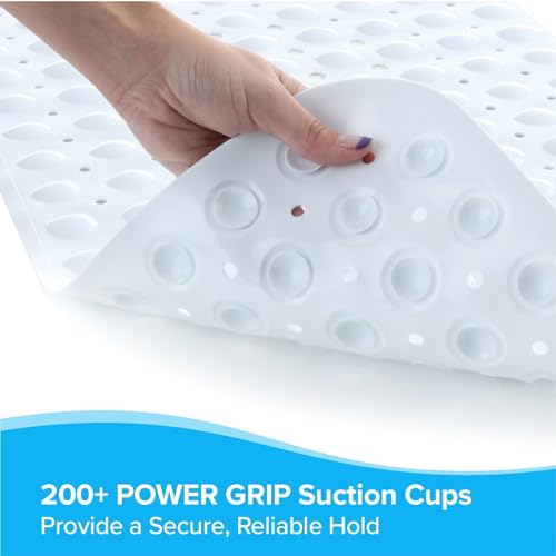 Extra Long Non-Slip Bath Mat for Slippery Tubs