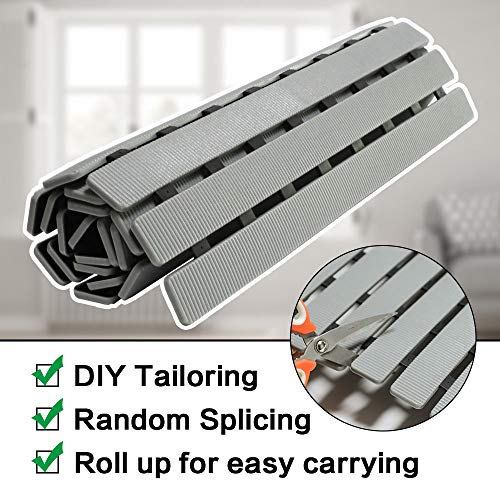 Non Slip Shower Mat with Suction Cups, Drain Holes