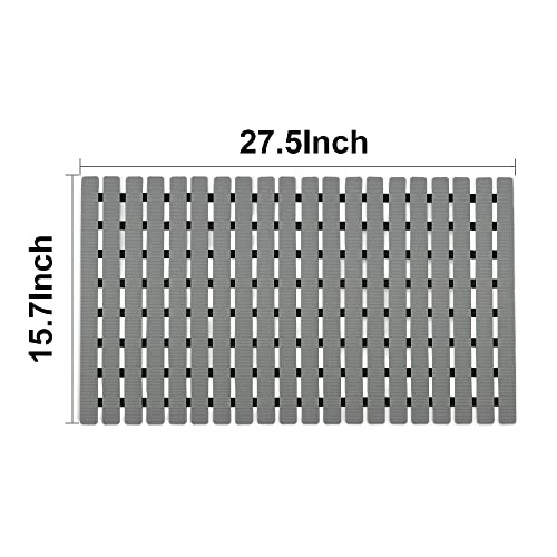 Non Slip Shower Mat with Suction Cups, Drain Holes