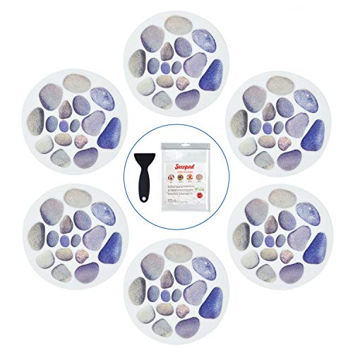 Large Cobblestone Non Slip Bathtub Stickers, 10 PCS